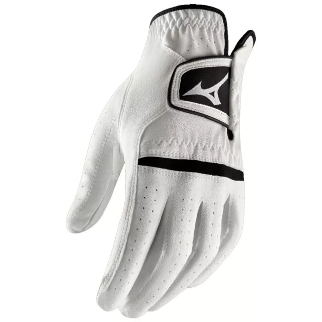 Mizuno Mens LEFT Hand Comp Golf Glove Synthetic Upper Leather Palm FlexMesh