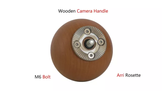 Solid Wooden Camera Handle Arri Rosette for Canon Arri Amira or similar