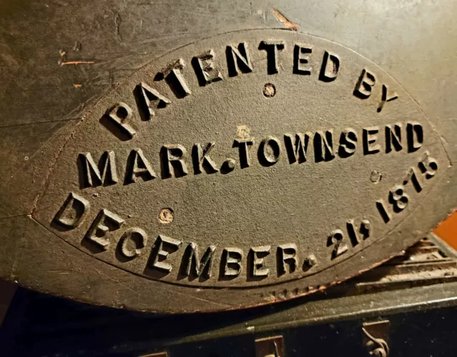 Reconstruction Era MARK TOWNSEND Antique Steering Boat Apparatus Port Norris NJ