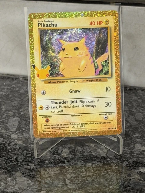 TARJETA POKÉMON PIKACHU 58/102 Colección Clásica 30 Aniversario