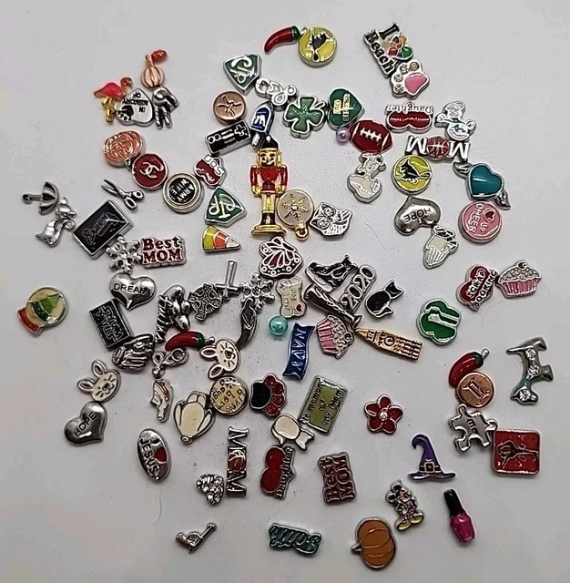 89 FLOATING CHARMS Huge Lot #10 For Your Origami Owl Locket