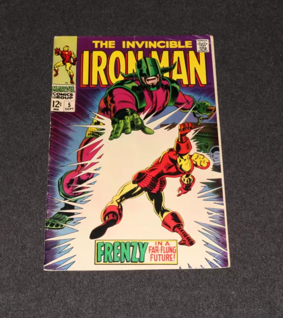 Marvel Comics Iron Man #5 1968 1st Cerebrus Krylla