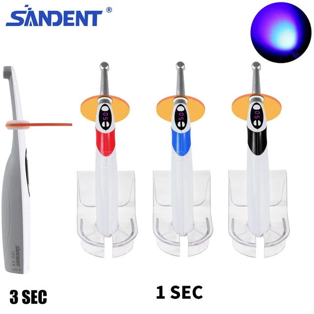 ILED Wireless Curing Light Dental 3S/1 Second Cure Lamp metal head 2500mW/c㎡ DK