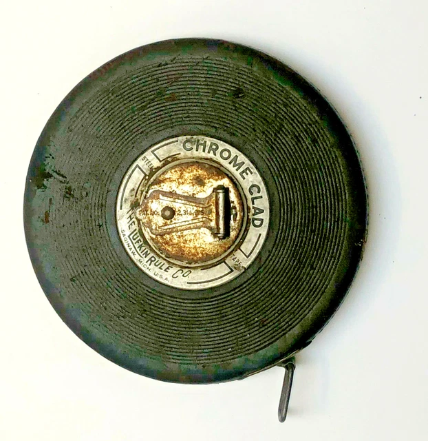 Tape Measure Lufkin Rule Company Chrome Clad Steel 100' Ft.  Vintage Works