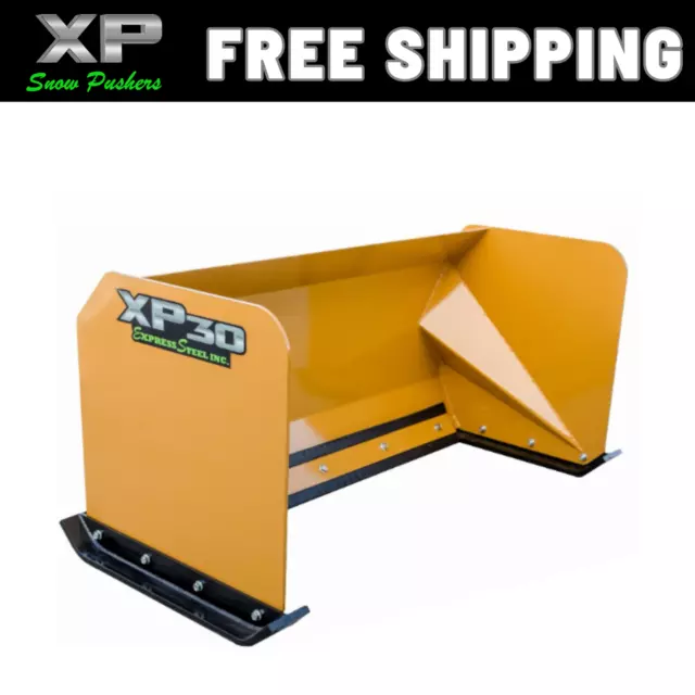 5' XP30 Snow pusher boxes skid steer backhoe loader Bobcat FREE SHIPPING