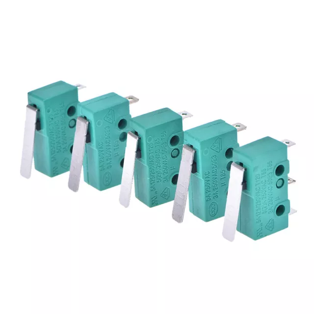 5pcs micro limit switch long lever arm subminiature kw4-3z-3 snap action OHK#7H