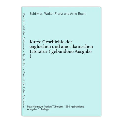 Kurze Geschichte der englischen und amerikanischen Literatur ( gebundene Ausgabe