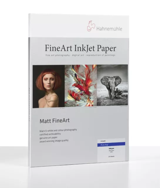 Hahnemühle Digital Fine Art - Photo Rag 308 g/m² -A4- 25 Blatt Inkjet Fotopapier