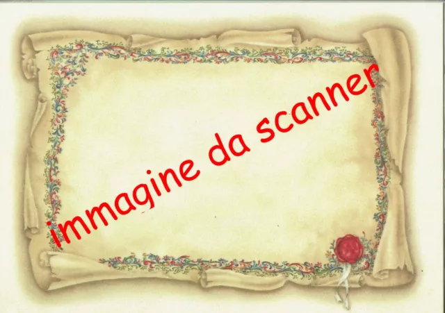 Carta Pergamena Parchment Decorata Avorio A4 210x297 160g/mq