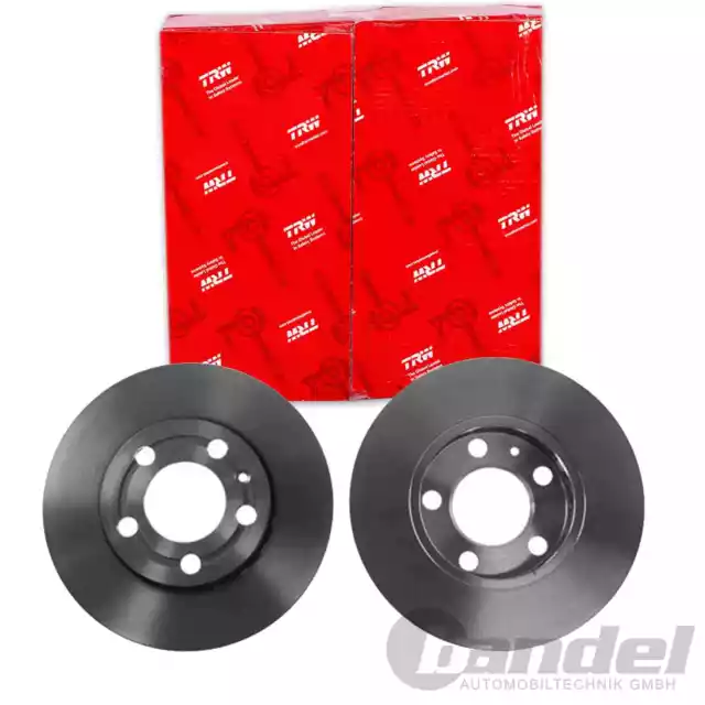 2X TRW Disques de Frein 239mm Ventilé Avant Pour Skoda Fabia VW Fox Polo