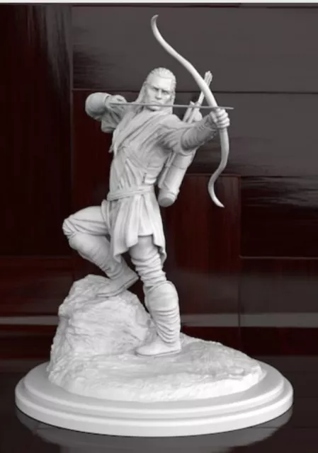 Lotr Legolas 3d Resin Printed Figure 1/16th Scale Unpainted 2