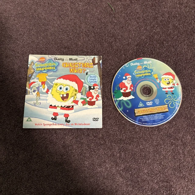 SPONGEBOB SQUAREPANTS CHRISTMAS Who DVD Region 2 UK Rare Daily mail £6. ...