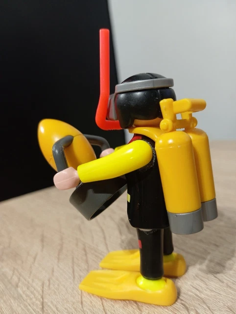 Figurine Playmobil Scaphandrier Plongeur Bronze Sous-marin - Pièce Détachée Occasion