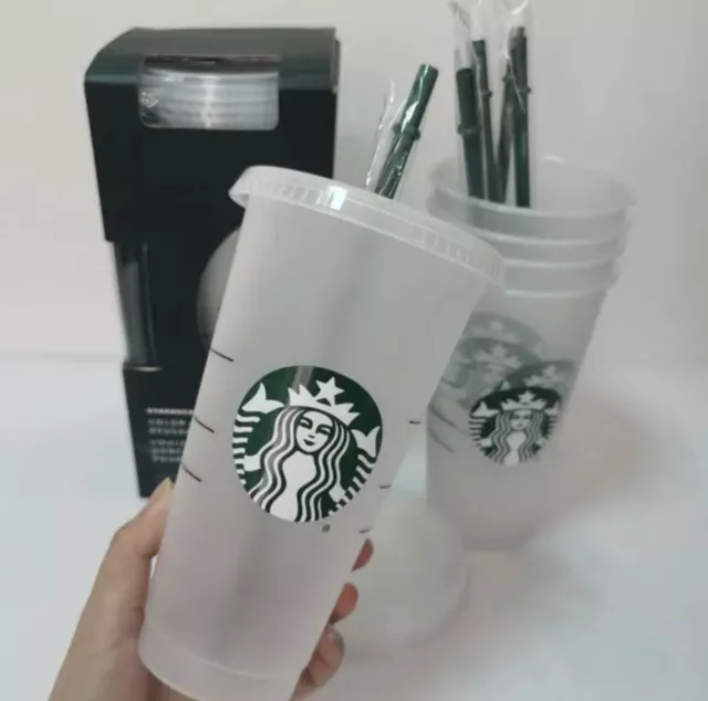 Starbucks Cup 710ml Reusable With Lid & and Straw