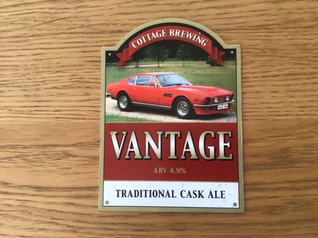Rare Aston Martin Vantage Car Theme Beer Pump Clip Cottage Brewing