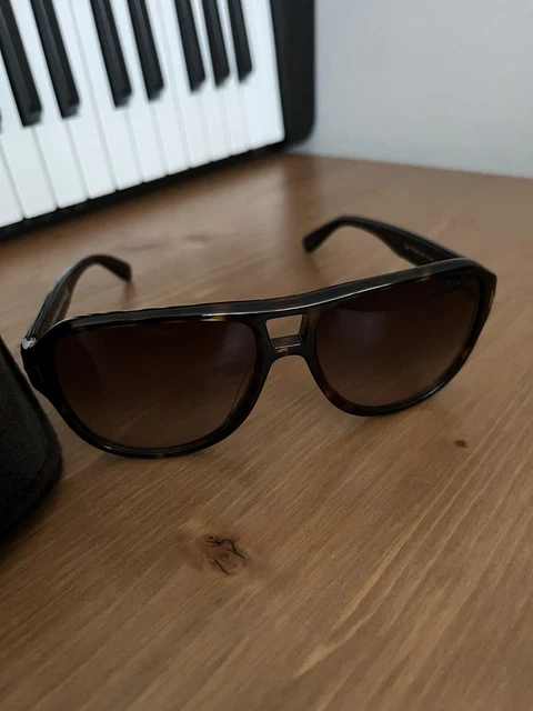 Tom Ford Dylan FT0446 Men's Aviator Sunglasses dark havana