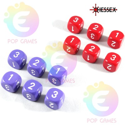 CHESSEX DADI D3 MULTIPLA 17 COLORI D&D RPG 