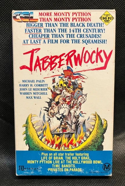 JABBERWOCKY RARE AUSTRALIAN CEL BETA not VHS 70s Fantasy Comedy Monty ...