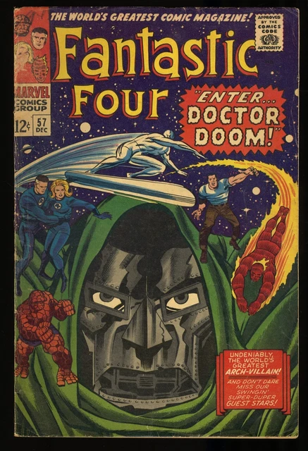 Fantastic Four #57 VG 4.0 Doctor Doom Silver Surfer Appearance Marvel 1966