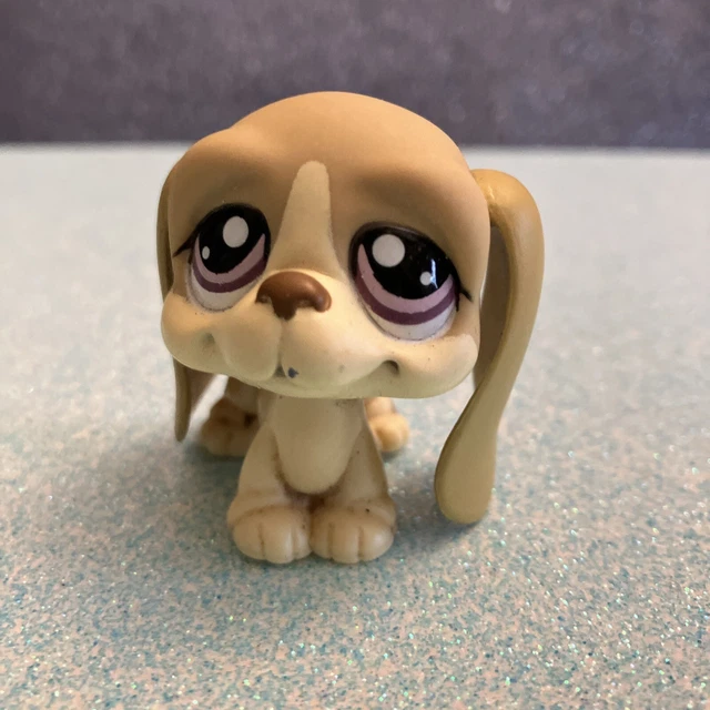 Authentic Littlest Pet Shop #1106 Basset Hound Dog / Original Hasbro LPS