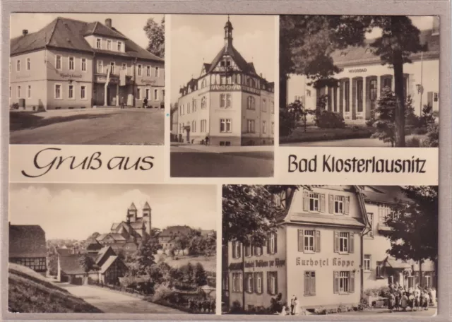 Ansichtskarte Bad Klosterlausnitz - Kurhotel Köppe/Erholungsheim/Moorbad - 1970