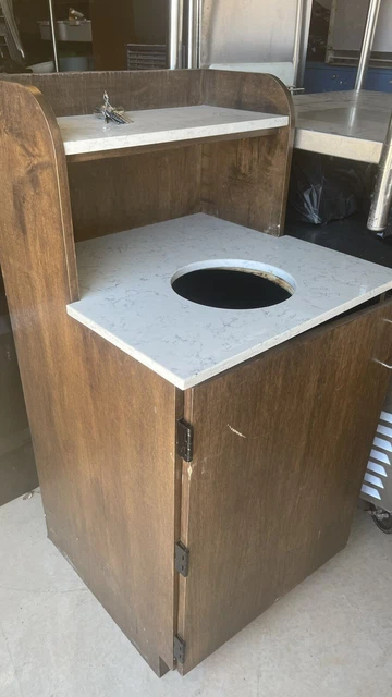 restaurant trash can