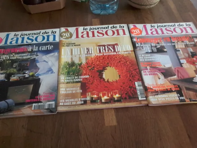 lot 9 magazines Le journal de la maison