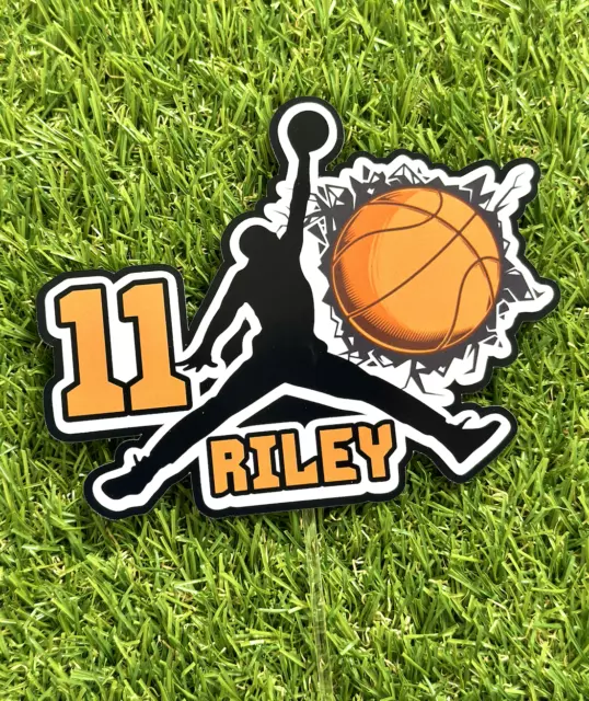 Basketball Jordan Cake Topper Party Birthday Personalised