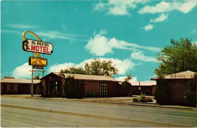 El Patio Motel Chrome Postcard Holbrook Arizona Route 66
