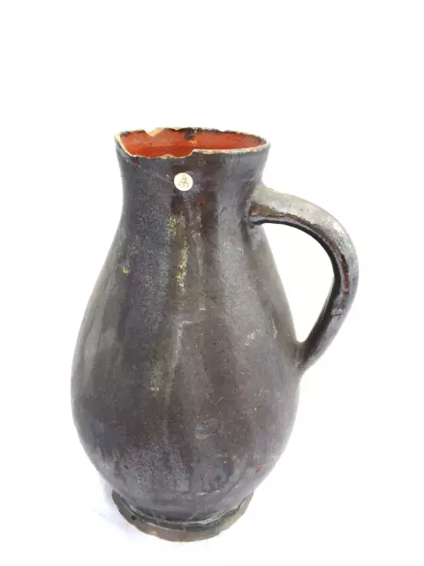 Krönninger Birnenkrug ,Hafnerware,antik- sehr früh um 1845, braun,