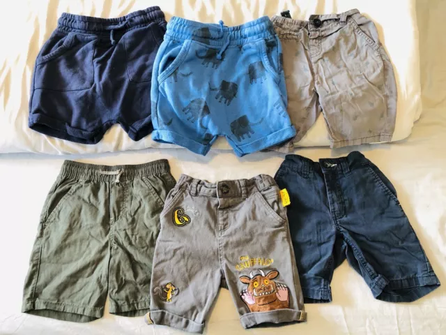 Age 2-3 Boys Shorts Bundle George Tu Next Primark Dinosaur Gruffalo Elephant