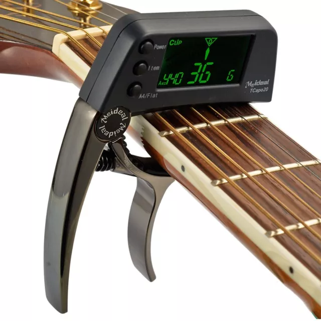 Meideal Multiuse Acoustic Electric Guitar Capo Tuner Premium Quality and Design 3