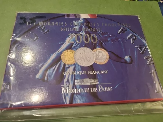 France Coffret Officiel BU Brillant Universel 10 pièces 2000 Neuf