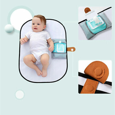 Baby Diaper Changing Mat Waterproof Nappy Bag Foldable Protable Pad Handbag 3