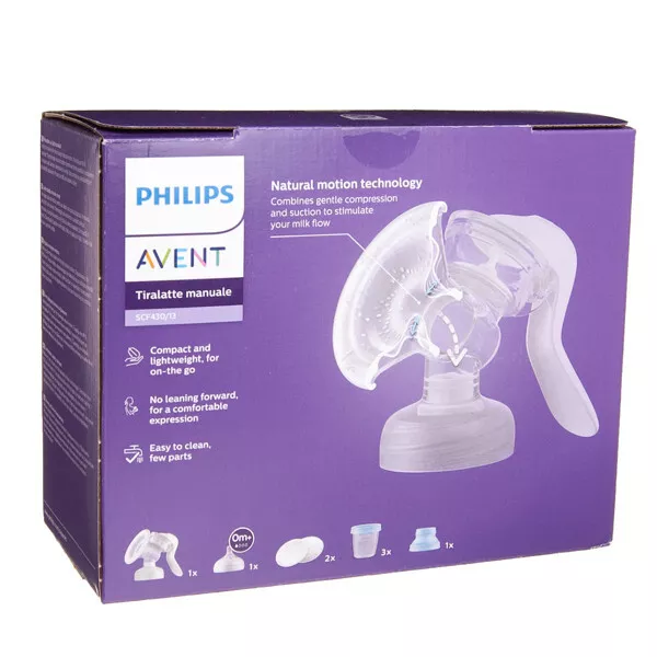 Philips Avent Manuelle Brest Pumpe Mit Über Behälter Becher Kompakt Pflegeleicht 2