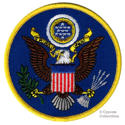 GREAT SEAL OF UNITED STATES iron-on PATCH embroidered EAGLE US USA ...