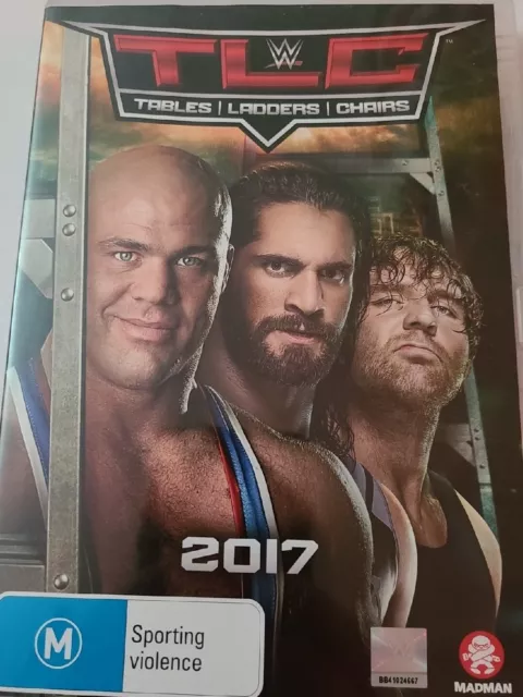 WWE DVD - TLC 2017, WRESTLING, TABLES LADDERS CHAIRS Region 4 B1.1