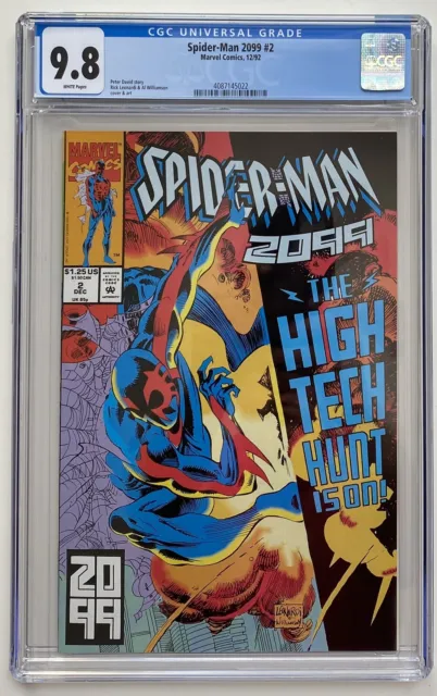 Spider-Man 2099 #2 CGC 9.8 1st print Spider-Verse 1992 Marvel 2nd appear 365 1