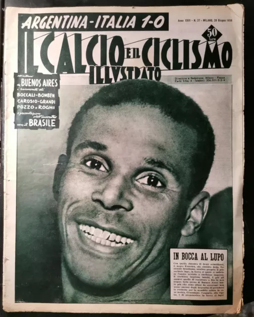 IL CALCIO E IL CICLISMO ILLUSTRATO 28 giugno 1956 giornale vintage rivista epoca