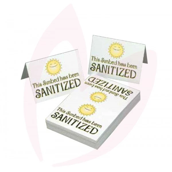 Bronzage Salon Solarium Sanatised Signes Pliable Cartes Multi Paquets