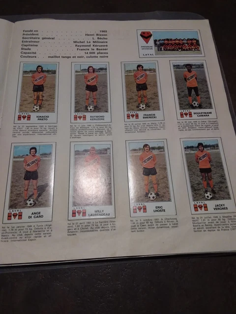 vignette Panini football 1981 - 81 Equipe Angers N°11