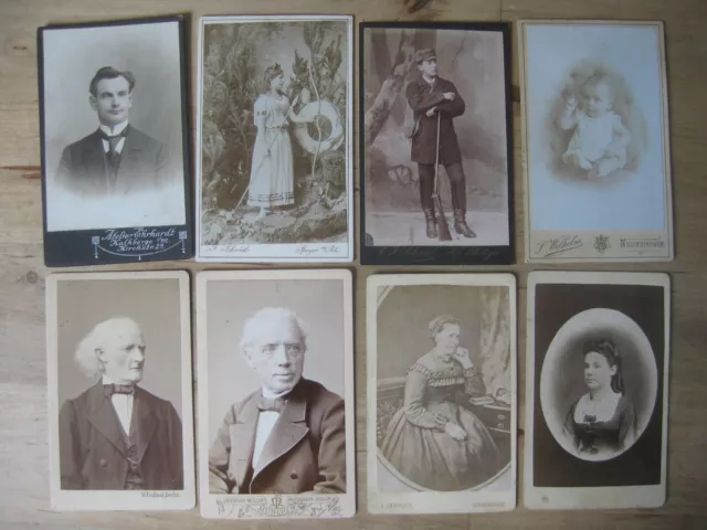 CDV Porträt Foto Konvolut Berlin Professor von Jolly Jäger Baby Kalkberge c 1860