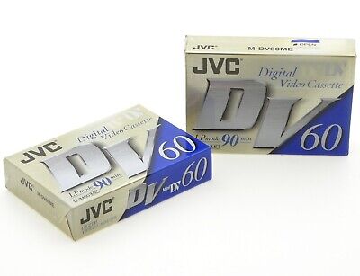 Nuevas cintas de video JVC DV-60ME Mini DV (Paquete de 2) - Calidad superior - Envío gratuito en el Reino Unido
