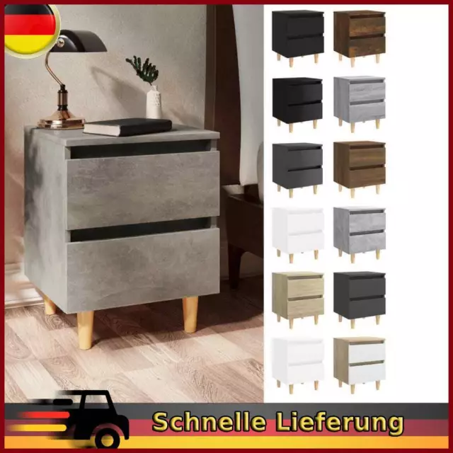 Nachttisch Kiefernholz-Beine Nachtschrank Nachtkonsole mehrere Auswahl vidaXL