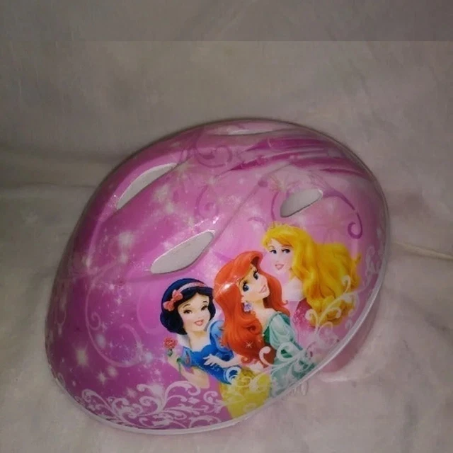 Casco de seguridad de patinaje sobre bicicleta Disney Princess para niños pequeños 2-4 años 48-52 cm