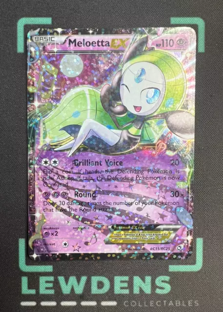 Meloetta EX - RC11/RC25 - Ultra Rare - Legendary Treasures - Pokemon Card