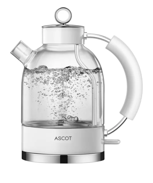 ASCOT Electric Kettle Glass Tea Kettle,1.5L(K2-Green)
