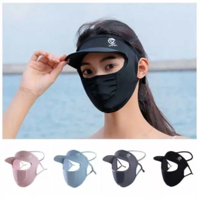 With Brim Sun Protection Mask Breathable UV Protection Face Cover  Outdoor