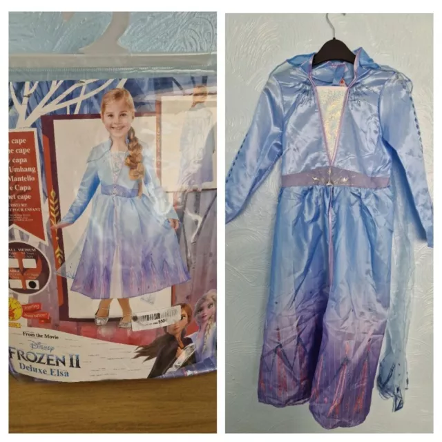 Rubies Official Girls Deluxe Elsa Disney Frozen 2 Fancy Dress Costume 9-10 Years