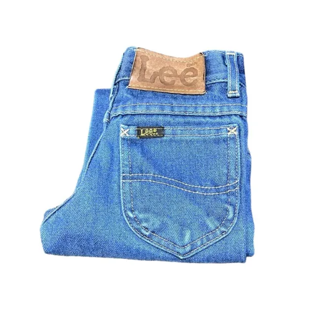 Vintage 70’s 80's Lee Children Jeans Unisex Size 4 Reg Made In USA Cotton Blend
